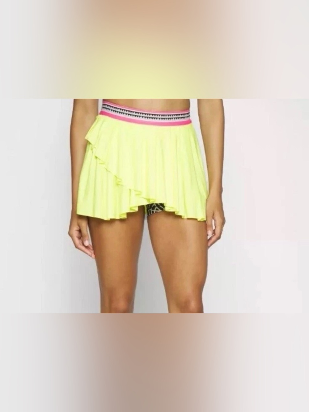 Puma x Lemlem Skort Ruffle Active Women’s Yellow Athletic Golf MSRP $80 NWT
